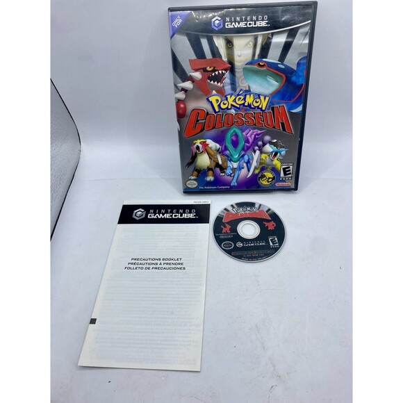 Pokemon Colosseum GameCube w/ Inserts Tested Black Label Minty Disc Authentic